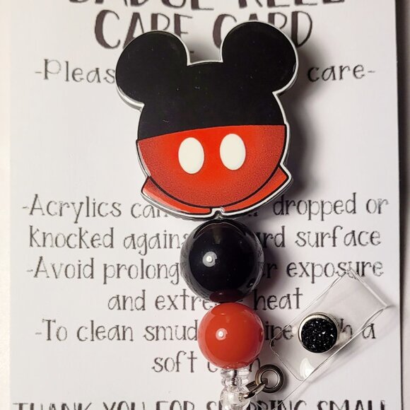 Adorable Mickey Inspired Badge Reel - Picture 1 of 2